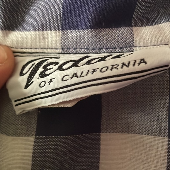 Teddi of California 80’s vintage checkered button blouse - Picture 7 of 10